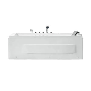 Empava 67 in. Rectangular Jetted Massage and Waterfall Bathtub (67JT351LED) main image.
