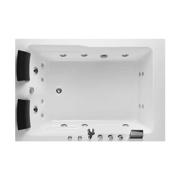 Empava 71 in. 2-Person Luxury Jetted Hydromassage Bathtub (71JT667B) 