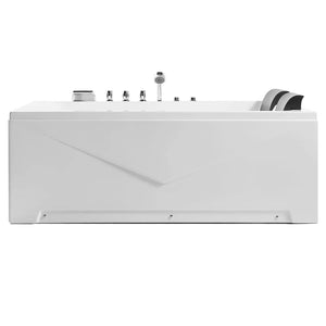 Empava 71 in. 2-Person Luxury Jetted Hydromassage Bathtub (71JT667B) main image.