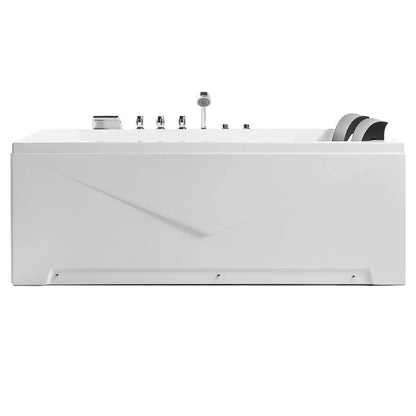 Empava 71 in. 2-Person Luxury Jetted Hydromassage Bathtub (71JT667B) 