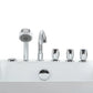 Empava 71 in. Freestanding Jetted Bathtub in White Acrylic (971AIS14) 