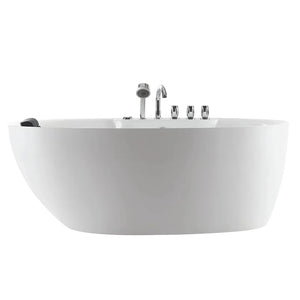 Empava 71 in. Freestanding Jetted Bathtub in White Acrylic (971AIS14) main image.