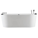 Empava 71 in. Luxurious Oval Jetted Bathtub in White Acrylic (71AIS08) 