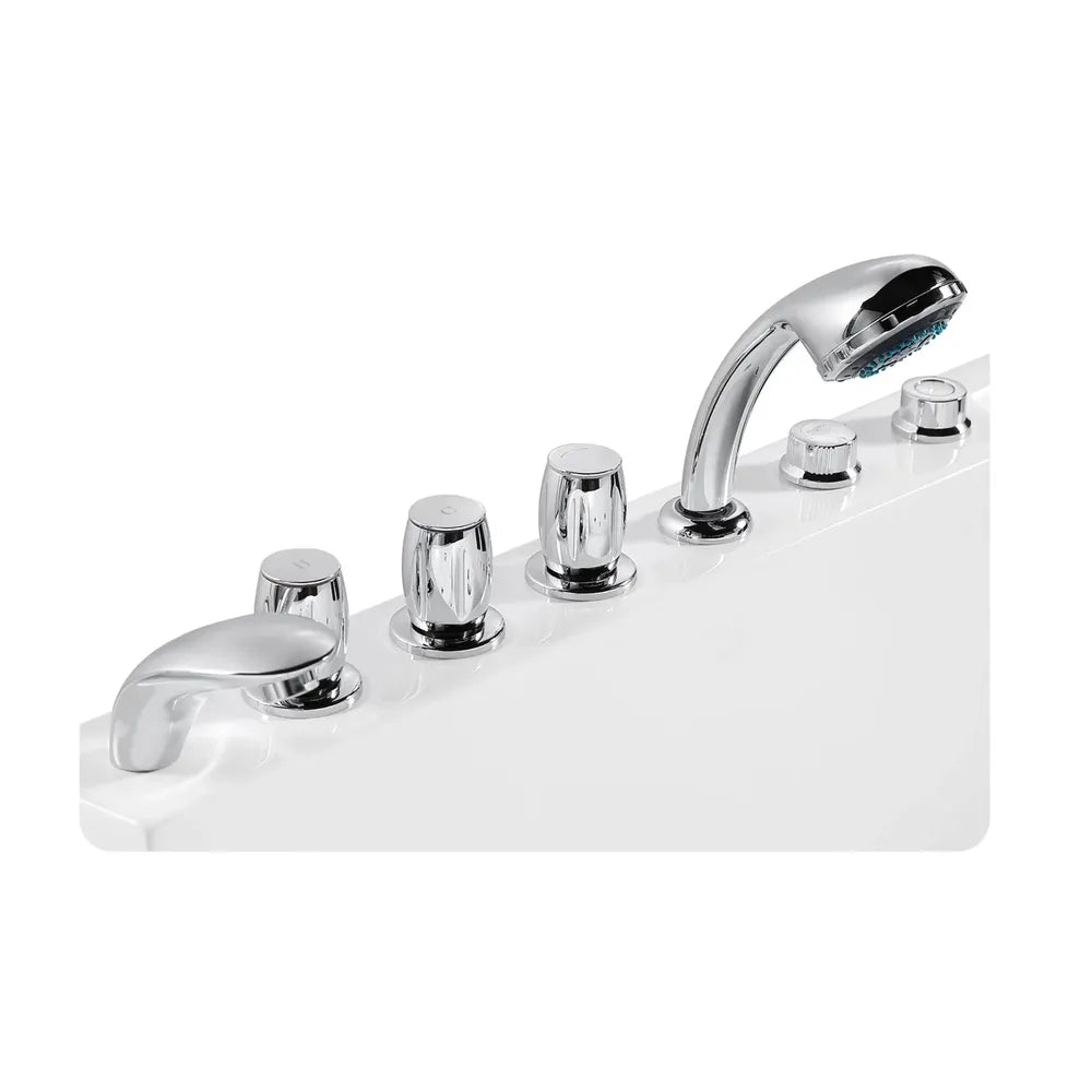 Empava 72 in. 2-Person Luxury Jetted Hydromassage Bathtub with LED Lights (72JT367LED) 