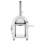 Empava Outdoor Wood Fired Pizza Oven in Stainless Steel with Collapsible Side Table (PG05) 