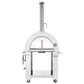 Empava 25 in. Outdoor Wood Fired Pizza Oven in Stainless Steel with Red Accents (PG06)