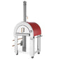 Empava 25 in. Outdoor Wood Fired Pizza Oven in Stainless Steel with Red Accents (PG06)