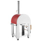 Empava 25 in. Outdoor Wood Fired Pizza Oven in Stainless Steel with Red Accents (PG06)