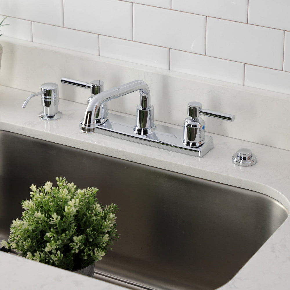 Kingston Brass Concord 8 in. Centerset Kitchen Faucet in Polished Chrome (FB2131DL) 