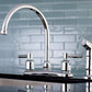 Kingston Brass Concord 8 in. Centerset Kitchen Faucet with Sprayer (FB791DLSP) Polished Chrome