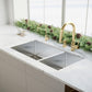 ZLINE 33 in. Chamonix Undermount Double Bowl Kitchen Sink with Bottom Grid (SR60D-33)