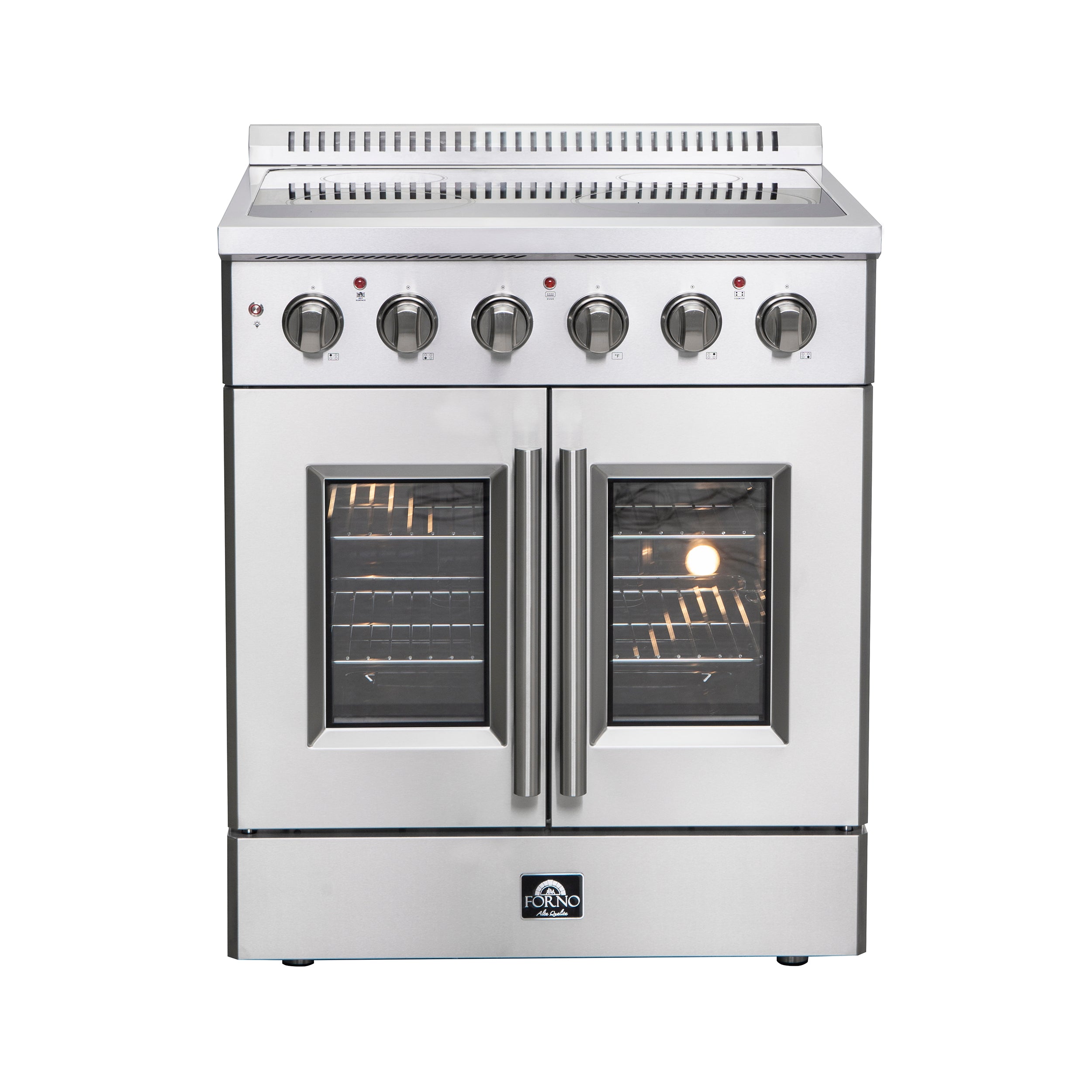 Forno Galiano 30 in. 4.32 cu. ft. French Door Freestanding All Electric Range in Stainless Steel (FFSEL6917-30)