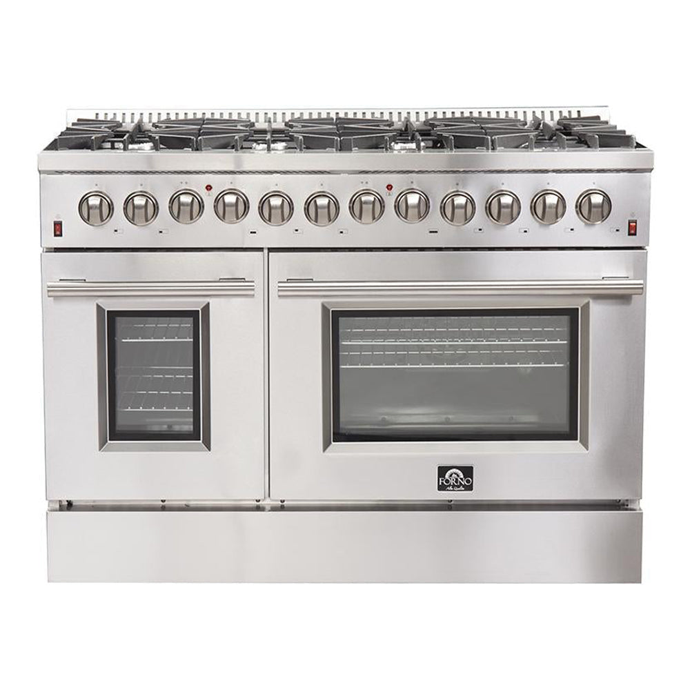 Forno Stainless Steel 48 in. All Gas Range front
