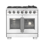 Forno Capriasca 36 in. 5.36 cu. ft. French Door Freestanding All Gas Range in Stainless Steel (FFSGS6460-36)-