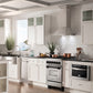 ZLINE Autograph Edition 24 in. 2.8 cu. ft. Legacy Dual Fuel Range with 4 Burner Gas Cooktop and Electric Convection Oven in Stainless Steel and Matte Black Accents, Open Box-Good Condition