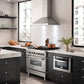 ZLINE 36 in. Kitchen Package with Stainless Steel Dual Fuel Range, Range Hood, Microwave Drawer and Tall Tub Dishwasher (4KP-RARH36-MWDWV)