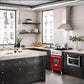 ZLINE 24 in. 2.8 cu. ft. Legacy Induction Range with 4 Element Cooktop and Electric Oven in Stainless Steel and Red Gloss Door, Open Box-Great Condition