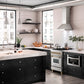 ZLINE Autograph Edition 24 in. 2.8 cu. ft. Legacy Dual Fuel Range with 4 Burner Gas Cooktop and Electric Convection Oven in Satin Stainless Steel and Champagne Bronze Accents, Open Box-Good Condition
