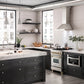 ZLINE Autograph Edition 24 in. 2.8 cu. ft. Legacy Dual Fuel Range with 4 Burner Gas Cooktop and Electric Convection Oven in Stainless Steel and Polished Gold Accents, Open Box-Great Condition