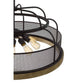 Cal Lighting Akaki 9-Light Metal and Pine Wood Chandelier in Light Oak