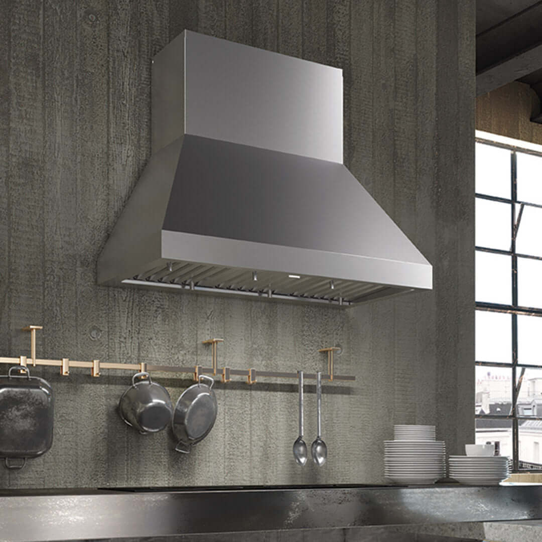 Faber Camino Wall Mount Range Hood With Size Options In Stainless Steel 