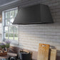 Faber Chloe Wall Mount Range Hood With Size Options In Matte Black 