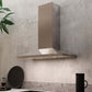 Faber Dama Wall Mount Range Hood With Sizing Options In Stainless Steel 