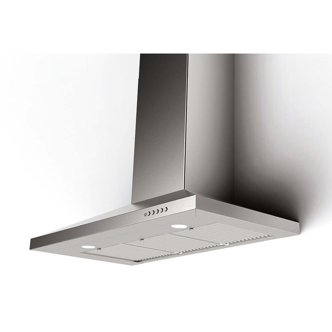 Faber Dama Wall Mount Range Hood With Sizing Options In Stainless Steel 