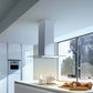 Faber Glassy Isola 36" Island Mount Range Hood In Stainless Steel 
