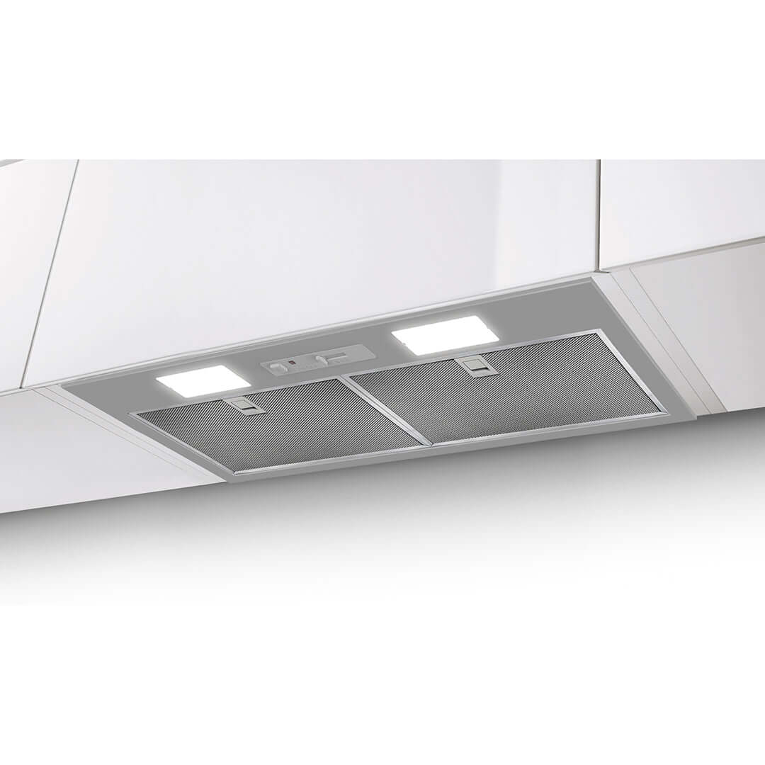 Faber Inca Smart Gray Range Hood Insert With Size Options In Stainless Steel 