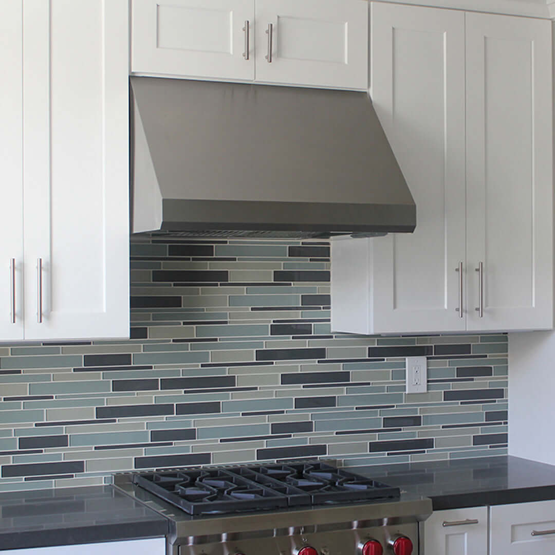 Faber Maestrale 18 Wall Mount Range Hood With Size Options In Stainless Steel 