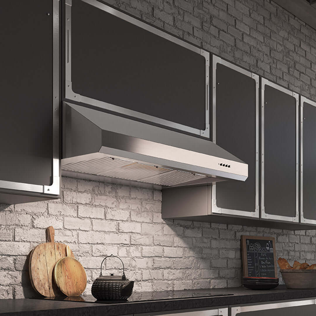 Faber Ostro Under Cabinet Range Hood With Size Options In Stainless Steel 