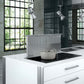 Faber Scirocco Plus Downdraft Range Hood installed into modern kitchen island