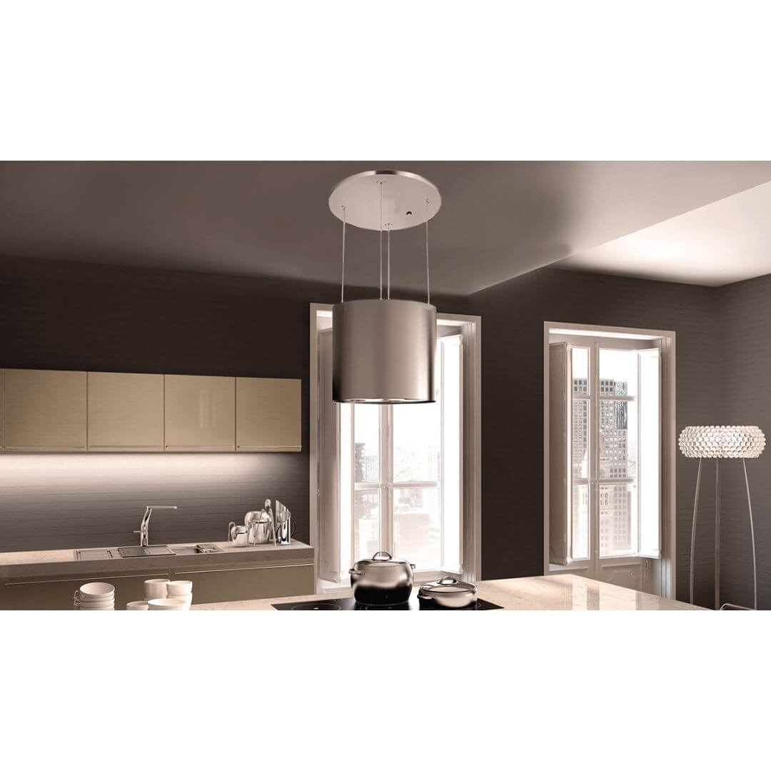 Faber Zoom 16" Island Mount Range Hood In Stainless Steel Cylinder Only