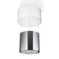 Faber Zoom 16" Island Mount Range Hood In Stainless Steel 