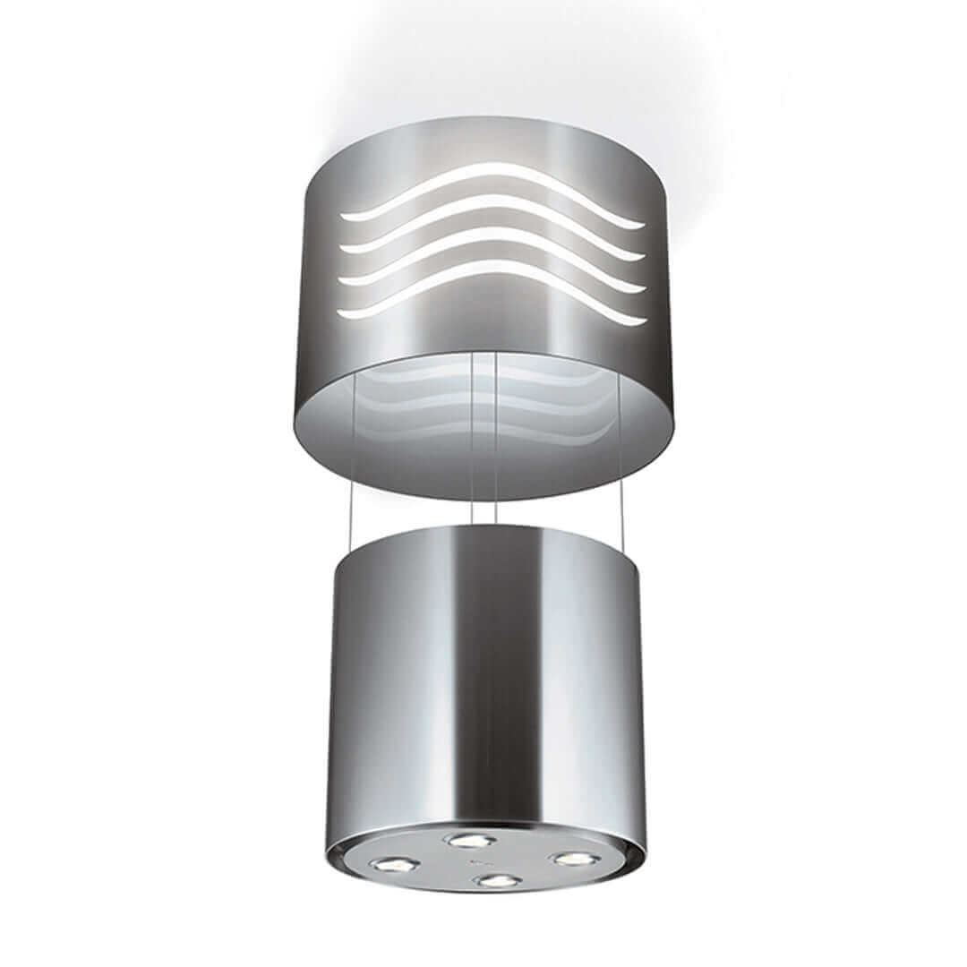 Faber Zoom 16" Island Mount Range Hood In Stainless Steel 