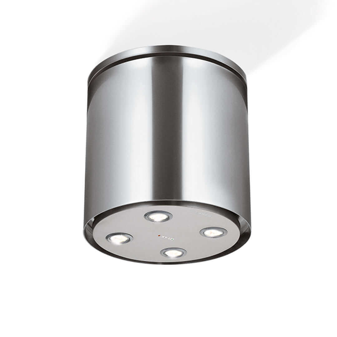 Faber Zoom 16" Island Mount Range Hood In Stainless Steel 