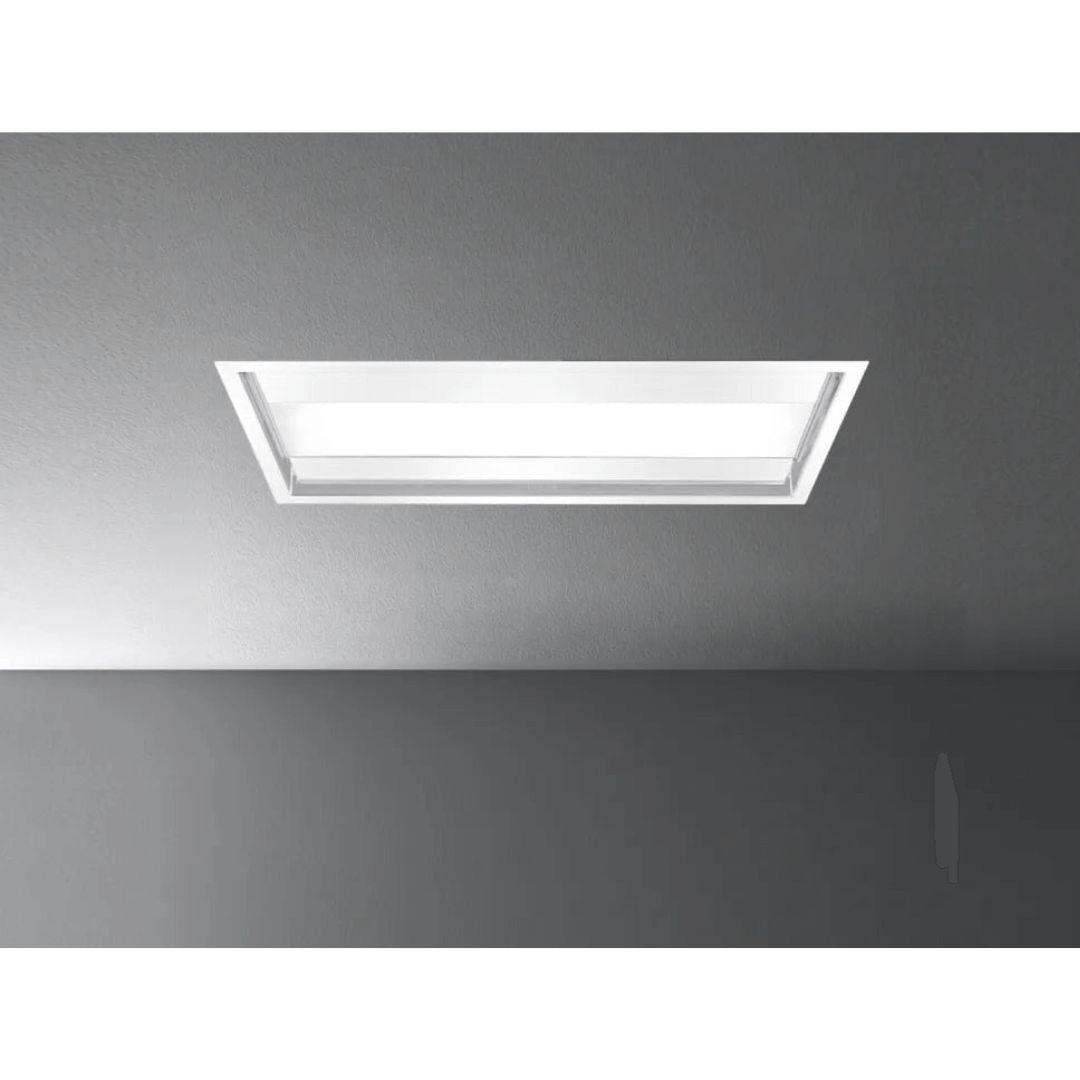 Falmec Nuvola 36 in. 600 CFM Flush Ceiling Mount Range Hood with Color Options- Motor Required (FDNUV36C6SS-R1)