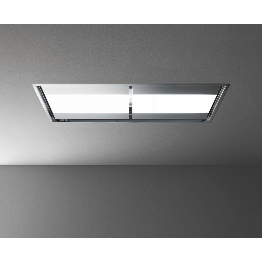 Falmec Nuvola 54 in. 600 CFM Flush Ceiling Mount Range Hood with Color Options- Motor Required (FDNUV36C6SS-R1)