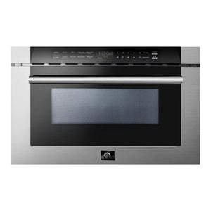 Forno 24 in. 1.2 cu. ft. Built-In Microwave Drawer in Stainless Steel (FMWDR3000-24) main image.