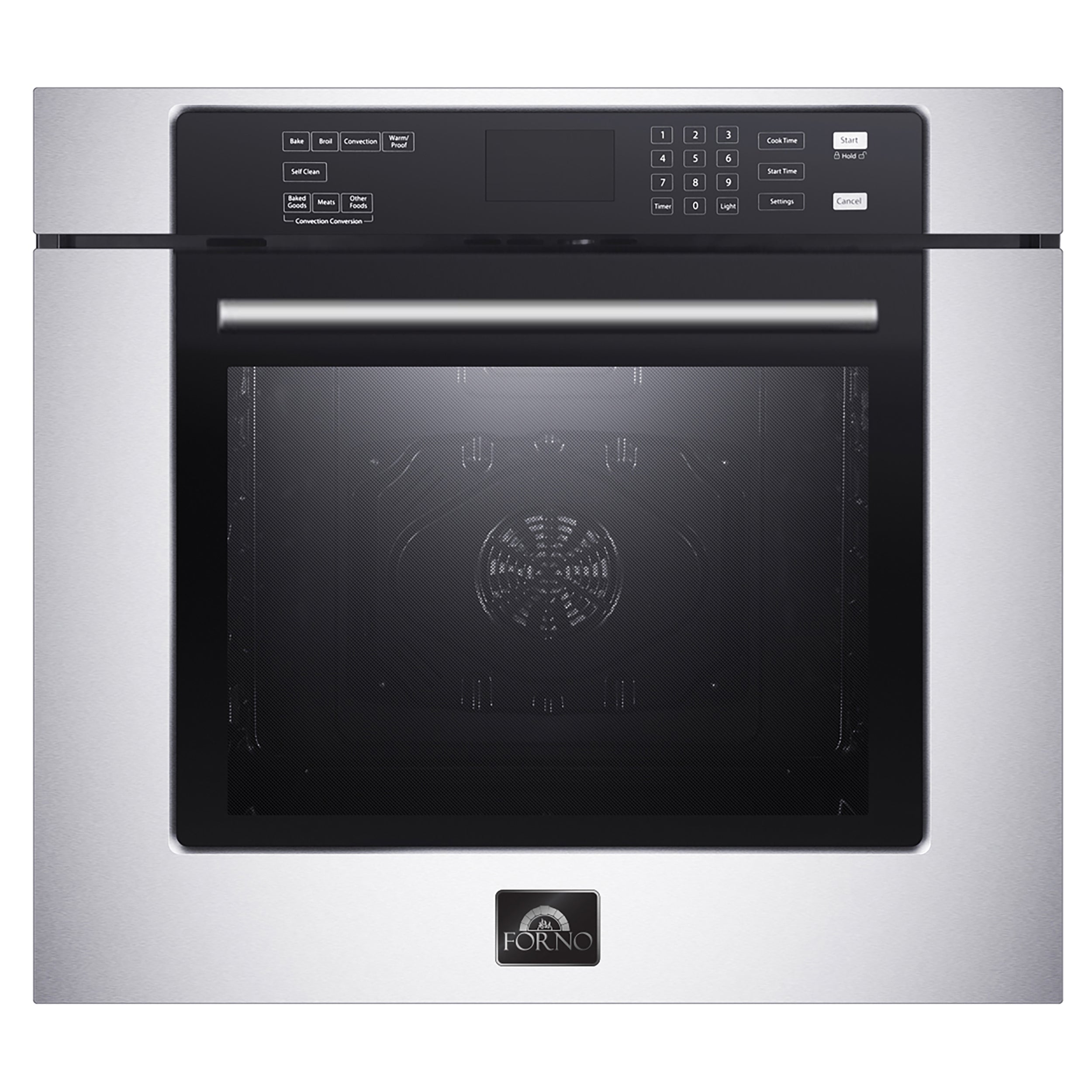 Forno 30 in. Electric Single Wall Oven In Stainless Steel with Self-Clean (FBOEL1358-30)-