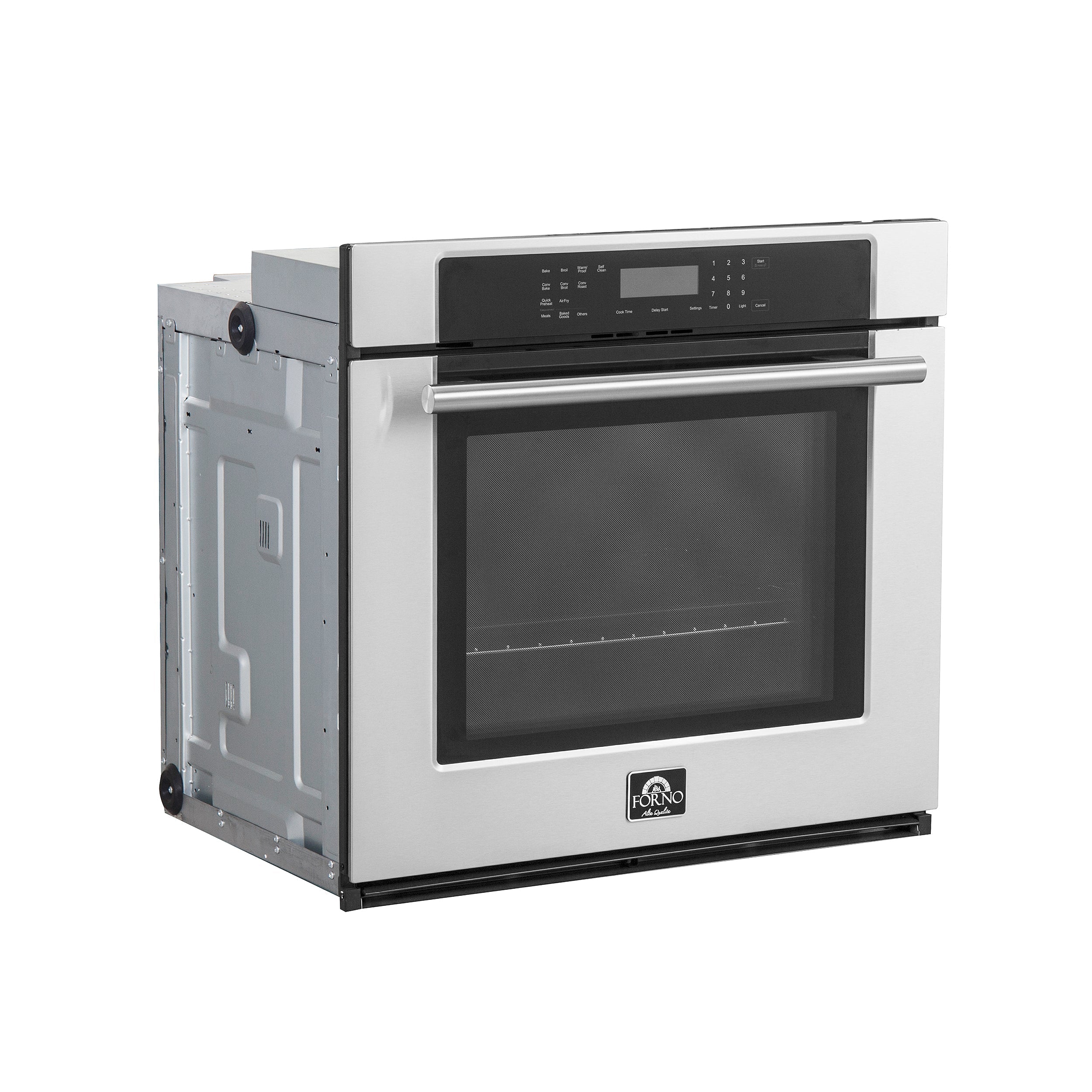 Forno 30 in. Electric Single Wall Oven In Stainless Steel with Self-Clean (FBOEL1358-30)-