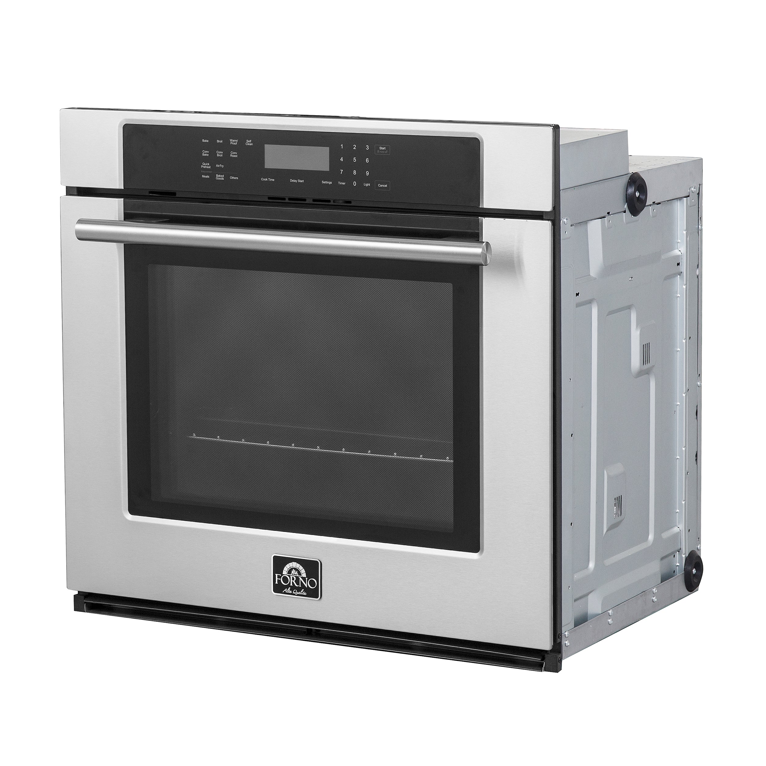 Forno 30 in. Electric Single Wall Oven In Stainless Steel with Self-Clean (FBOEL1358-30)-