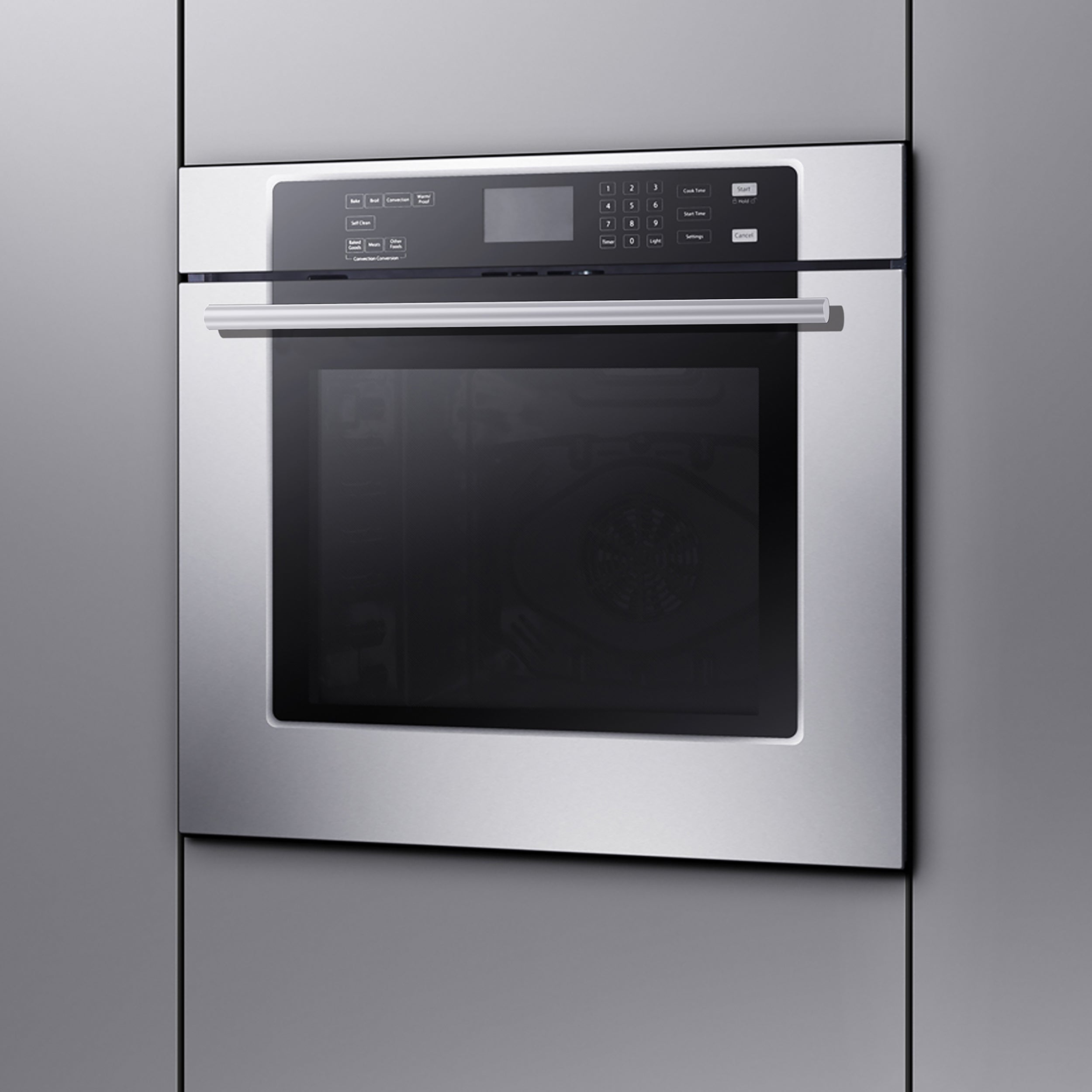 Forno 30 in. Electric Single Wall Oven In Stainless Steel with Self-Clean (FBOEL1358-30)-