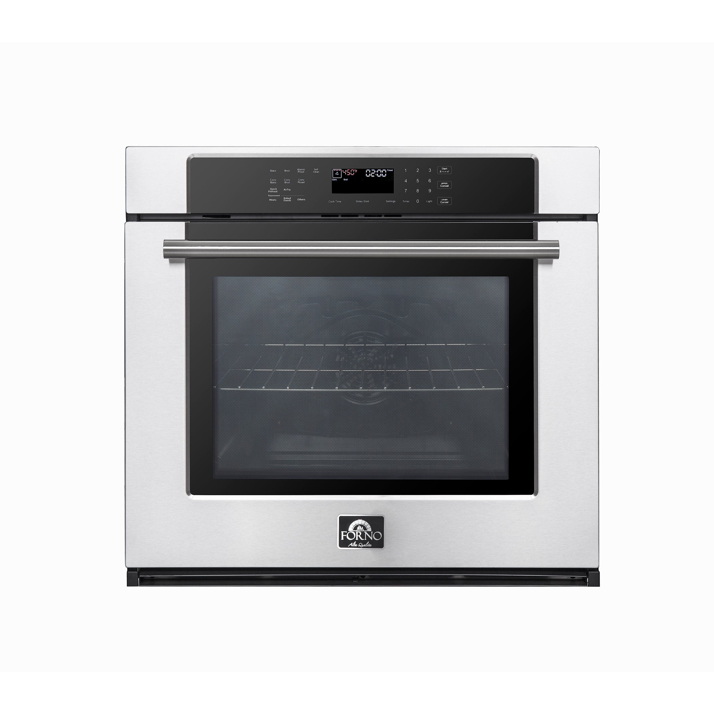 Forno 30 in. Electric Single Wall Oven In Stainless Steel with Self-Clean (FBOEL1358-30)-