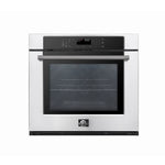 Forno 30 in. Electric Single Wall Oven In Stainless Steel with Self-Clean (FBOEL1358-30)-