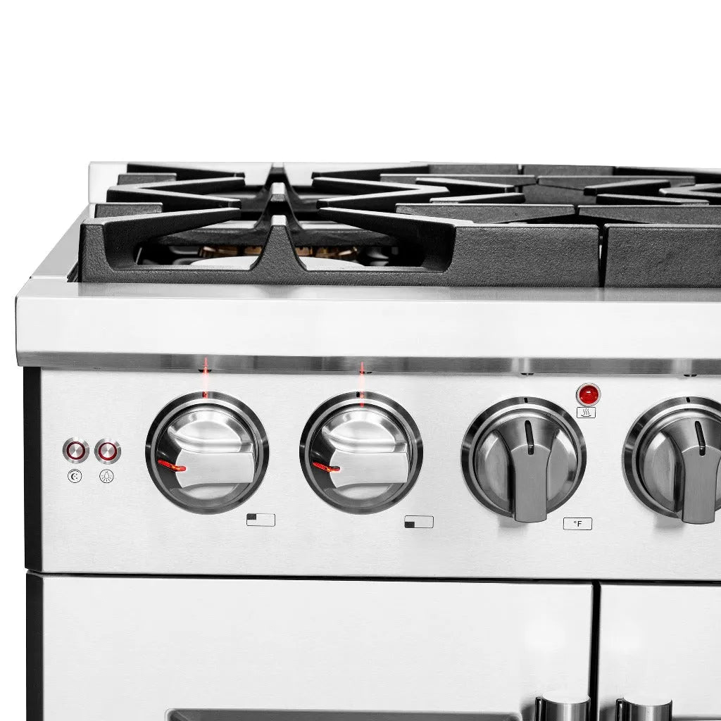 Forno Capriasca 30 in. 4.32 cu. ft. French Door Freestanding All Gas Range in Stainless Steel (FFSGS6460-30)-