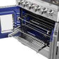 Forno Capriasca 30 in. 4.32 cu. ft. French Door Freestanding All Gas Range in Stainless Steel (FFSGS6460-30)-