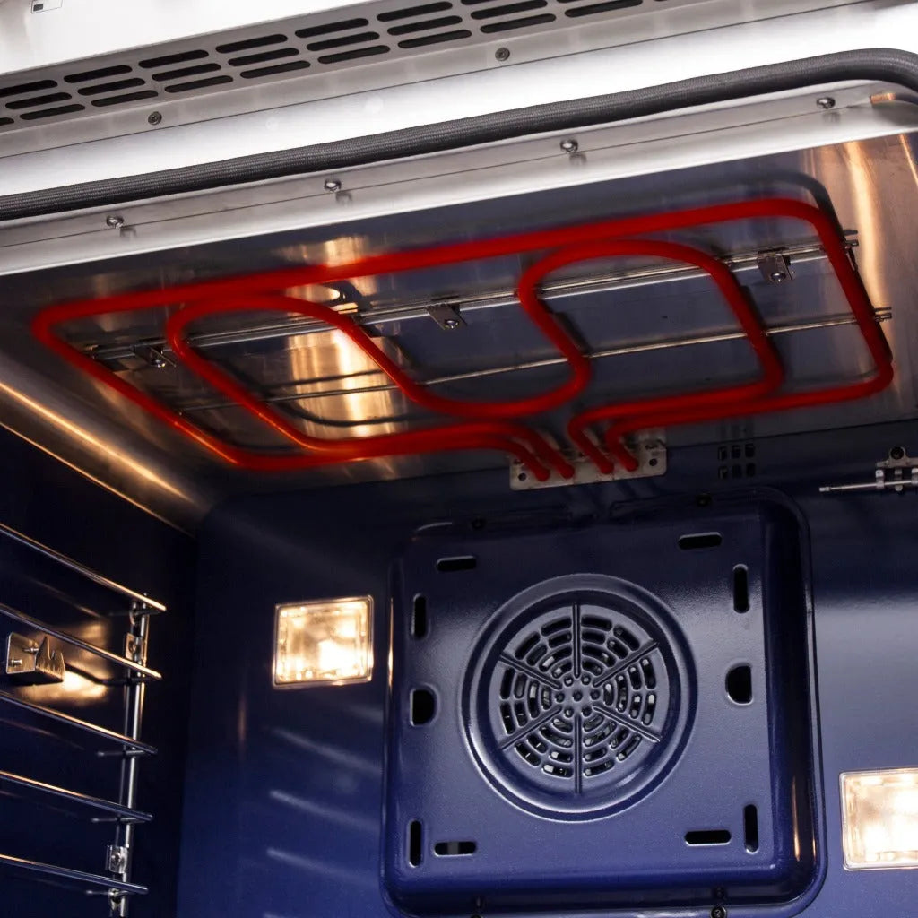 Forno Capriasca 30 in. 4.32 cu. ft. French Door Freestanding Dual Fuel Range with Gas Stove and Electric Oven in Stainless Steel (FFSGS6387-30)-