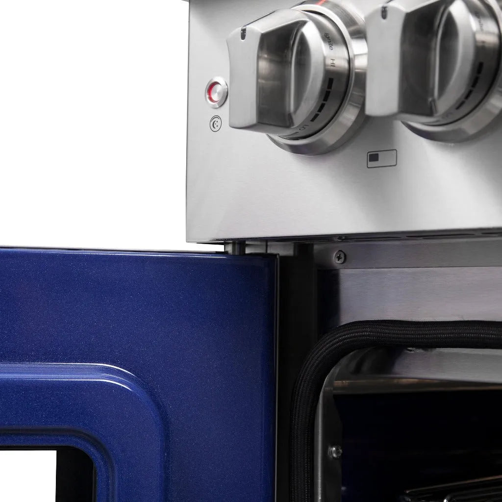 Forno Capriasca 30 in. 4.32 cu. ft. French Door Freestanding Dual Fuel Range with Gas Stove and Electric Oven in Stainless Steel (FFSGS6387-30)-